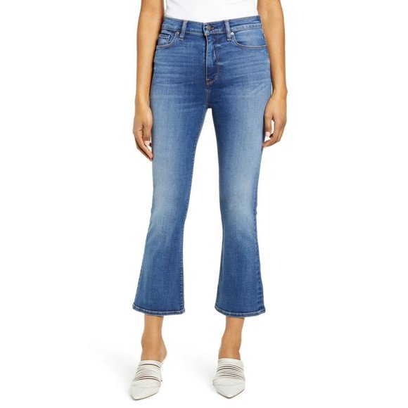 Hudson Jeans Holly High Waist Crop Flare Jeans